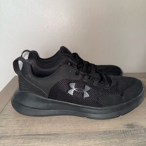 Under Armour Men's Black Mesh Athletic Sneakers
